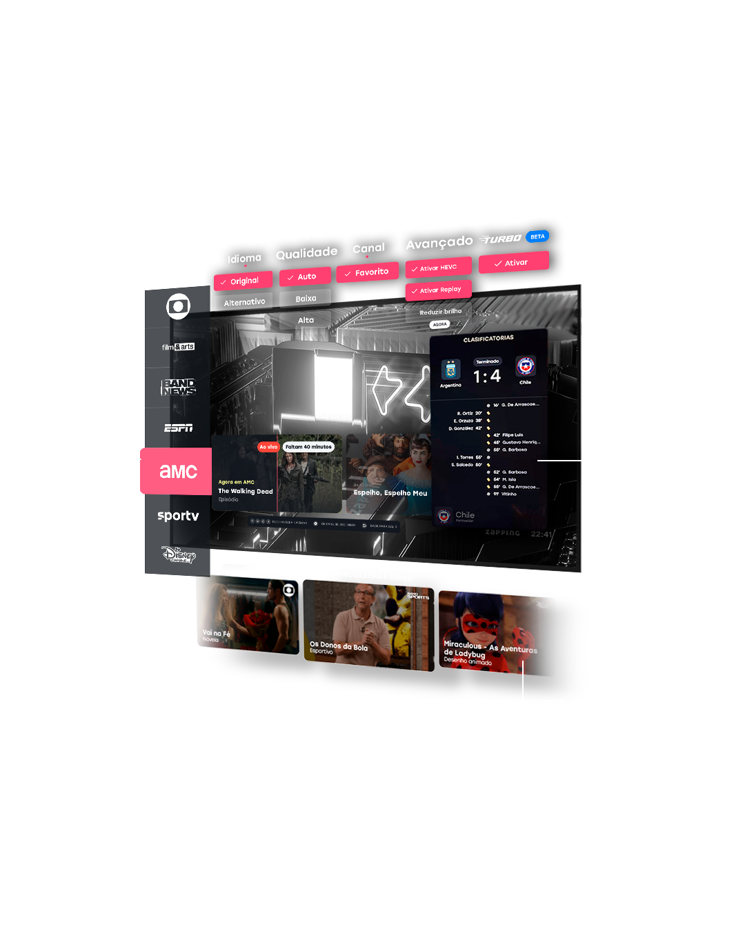 RDS TV Streaming 110 Canais ao Vivo mais Internet Fibra Óptica